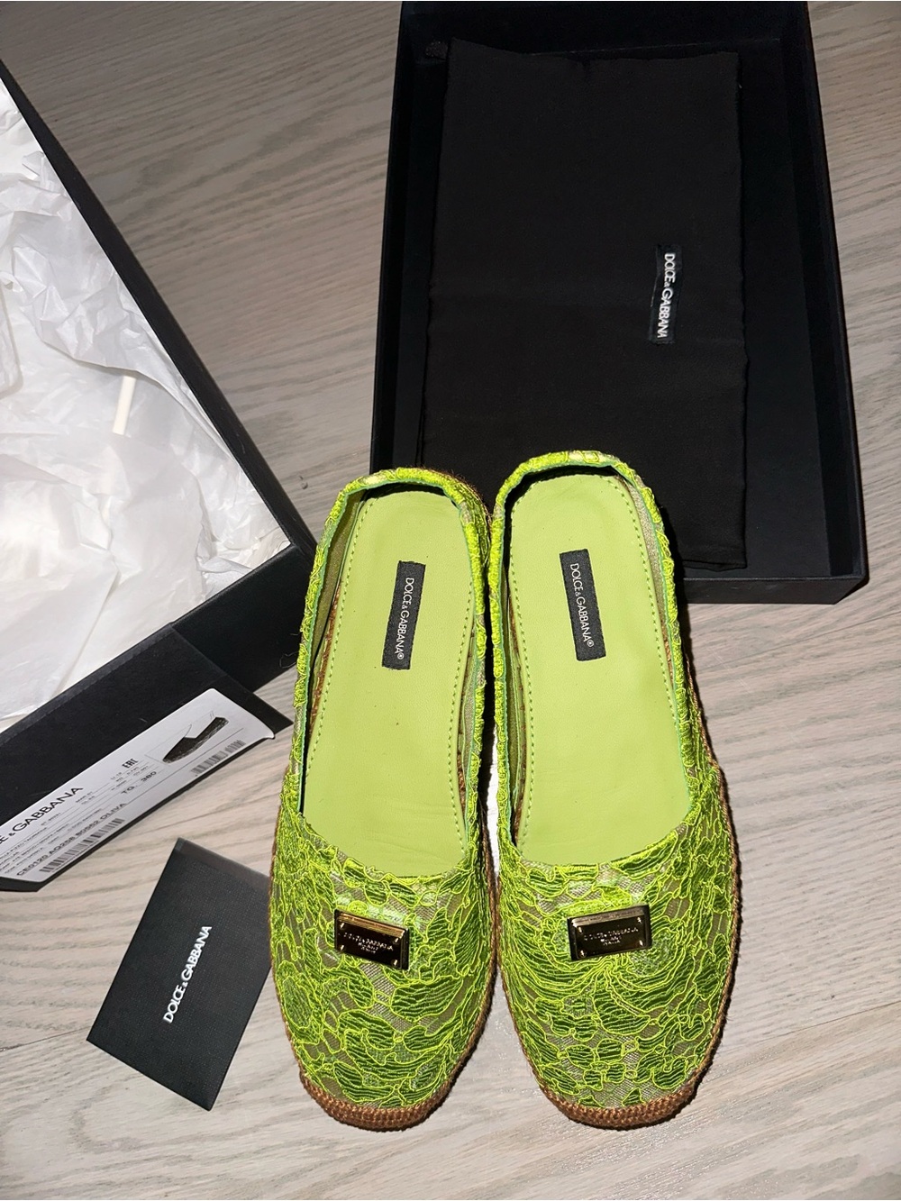 Dolce & Gabbana Lace Espadrilles sz 8